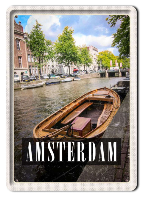 AMSTERDAM PLAKAT METALOWY OBRAZEK #13435