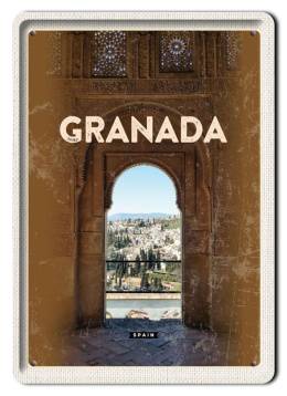 GRANADA PLAKAT METALOWY OBRAZEK #13617