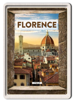 FLORENCJA PLAKAT METALOWY OBRAZEK #13629