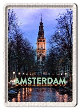 AMSTERDAM PLAKAT METALOWY OBRAZEK #13645