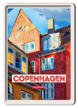 KOPENHAGA PLAKAT METALOWY OBRAZEK #13679