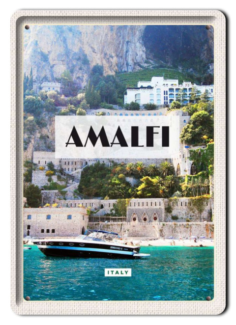 AMALFI SZYLD PLAKAT METALOWY OBRAZEK #13682