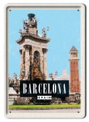 BARCELONA PLAKAT METALOWY OBRAZEK #13743