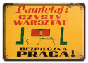 PRL BHP PLAKAT METALOWY OBRAZEK #15039