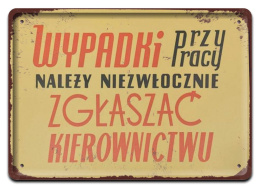 PRL BHP PLAKAT METALOWY OBRAZEK #15105