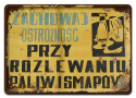 PRL BHP PLAKAT METALOWY OBRAZEK #15041