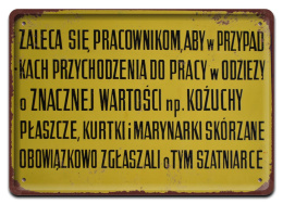 PRL BHP PLAKAT METALOWY OBRAZEK #15042