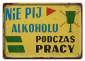 PRL BHP PLAKAT METALOWY OBRAZEK #15057