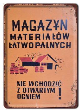 PRL BHP PLAKAT METALOWY OBRAZEK #15067