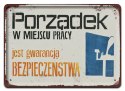 PRL BHP PLAKAT METALOWY OBRAZEK #15068