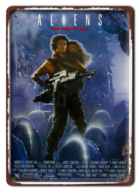 ALIENS OBCY Plakat filmowy-metalowy #15218