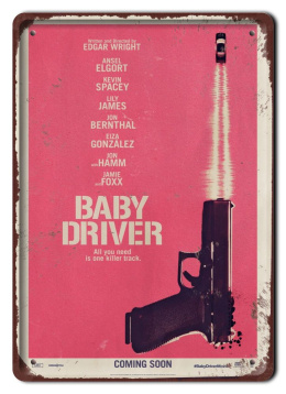 BABY DRIVER Plakat filmowy-metalowy #15224
