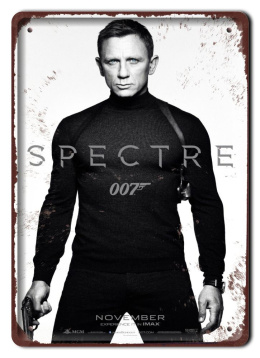 SPECTRE 007 BOND Plakat filmowy-metalowy #15237