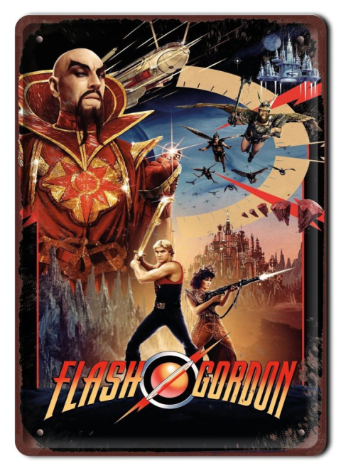 FLASH GORDON Plakat filmowy-metalowy #15238