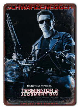 TERMINATOR 2 Plakat filmowy-metalowy #15240