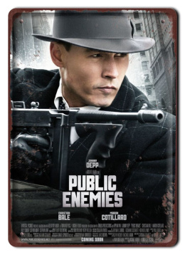 PUBLIC ENEMIES Plakat filmowy-metalowy #15261