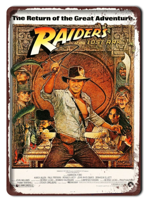 RAIDERS Szyld Plakat filmowy-metalowy #15277