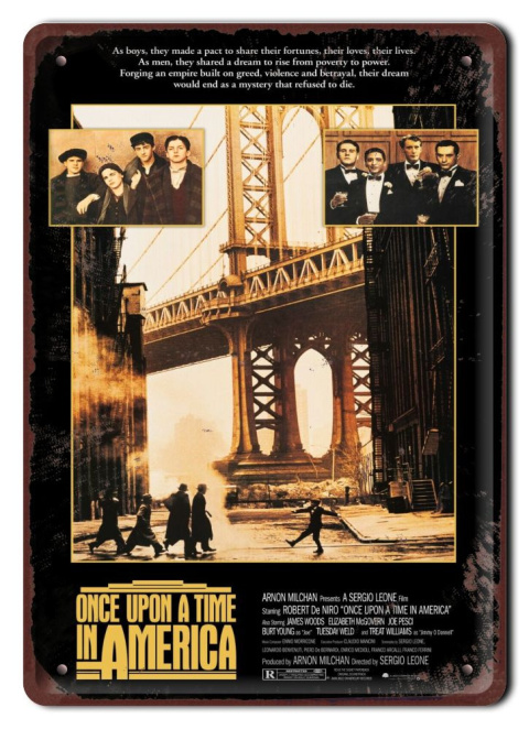 DAWNO TEMU W AMERYCE Plakat filmowy-metalowy #15295