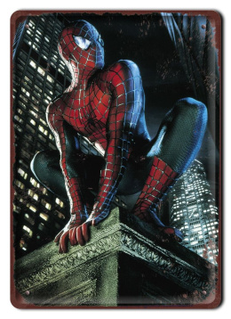 SPIDER-MAN Szyld Plakat filmowy-metalowy #15298