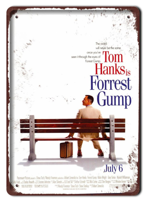 FORREST GUMP Plakat filmowy-metalowy #15300