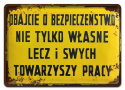 PRL BHP PLAKAT METALOWY OBRAZEK #15609