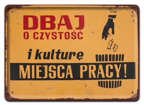 PRL BHP PLAKAT METALOWY OBRAZEK #15631