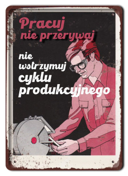 PRL PLAKAT METALOWY OBRAZEK SZYLD VINTAGE RETRO #15707