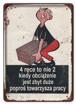 PRL PLAKAT METALOWY OBRAZEK SZYLD VINTAGE RETRO #15708