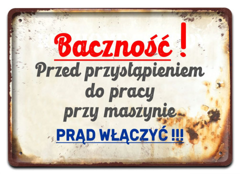 PRL BHP PLAKAT METALOWY OBRAZEK #15717