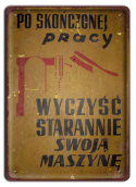 PRL BHP PLAKAT METALOWY OBRAZEK #15719