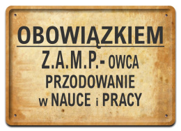 PRL BHP PLAKAT METALOWY OBRAZEK #15751