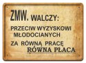 PRL BHP PLAKAT METALOWY OBRAZEK #15755