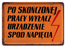 PRL BHP PLAKAT METALOWY OBRAZEK #15627