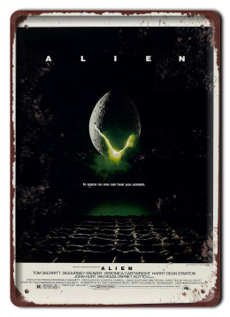 ALIEN Szyld Plakat filmowy-metalowy #15337