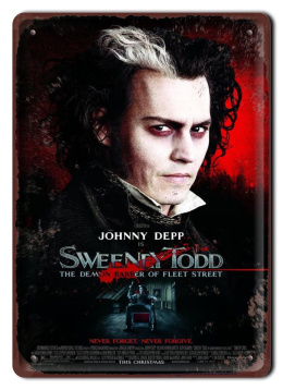 SWEENEY TODD Plakat filmowy-metalowy #15351