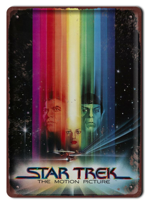 STAR TREK Szyld Plakat filmowy-metalowy #15355