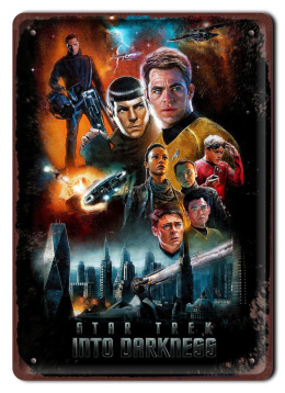 STAR TREK Szyld Plakat filmowy-metalowy #15365