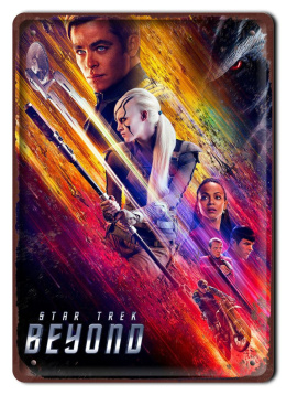 STAR TREK Szyld Plakat filmowy-metalowy #15366