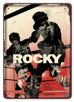 ROCKY Szyld Plakat filmowy-metalowy #15370