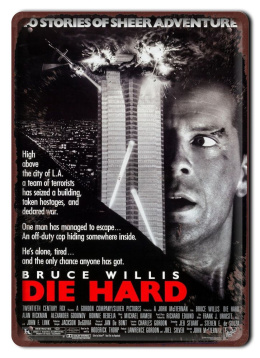 DIE HARD Szyld Plakat filmowy-metalowy #15377