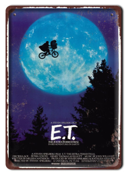 E.T. Szyld Obrazek Plakat filmowy-metalowy #15397