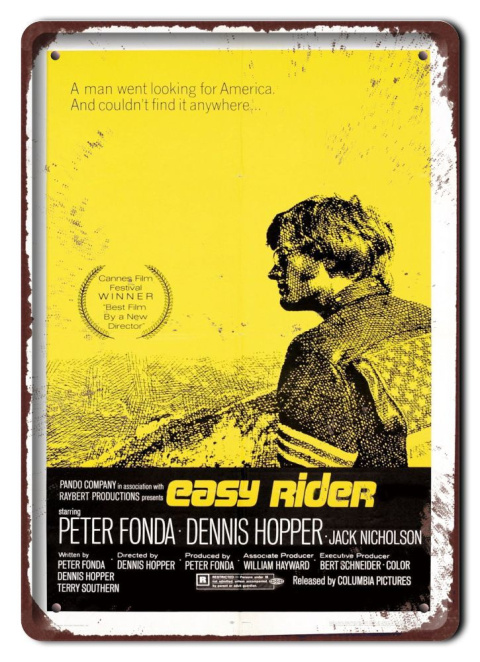 EASY RIDER Szyld Plakat filmowy-metalowy #15398