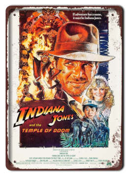 INDIANA JONES Plakat filmowy-metalowy #15404