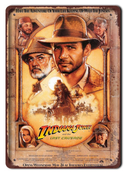 INDIANA JONES Plakat filmowy-metalowy #15405