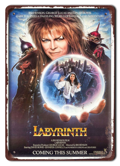LABYRINTH Szyld Plakat filmowy-metalowy #15408