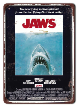 JAWS Obrazek Plakat filmowy-metalowy #15469