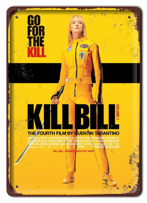 KILL BILL Szyld Plakat filmowy-metalowy #15472