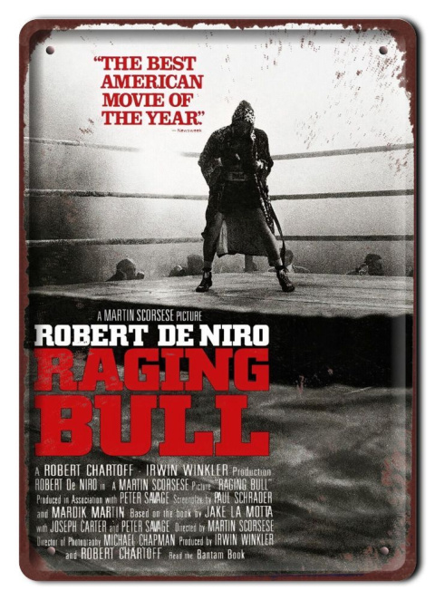 RAGING BULL Plakat filmowy-metalowy #15487