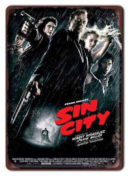 SIN CITY Obrazek Plakat filmowy-metalowy #15498