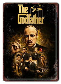 THE GODFATHER Plakat filmowy-metalowy #15503